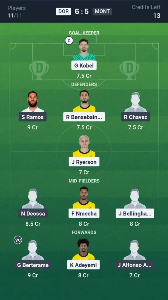 DOR vs MONT Small League Team