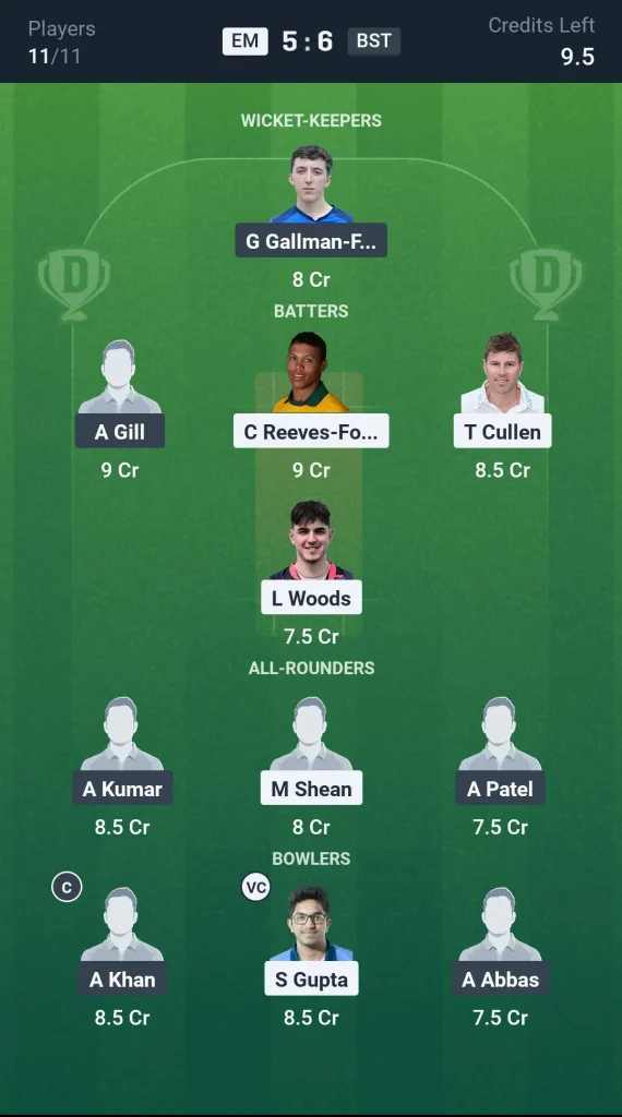 EM vs BST Grand League Team