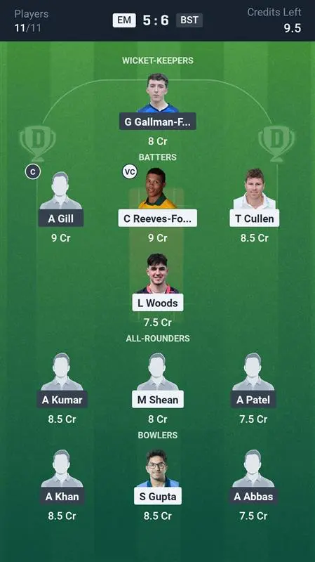 EM vs BST Small League Team