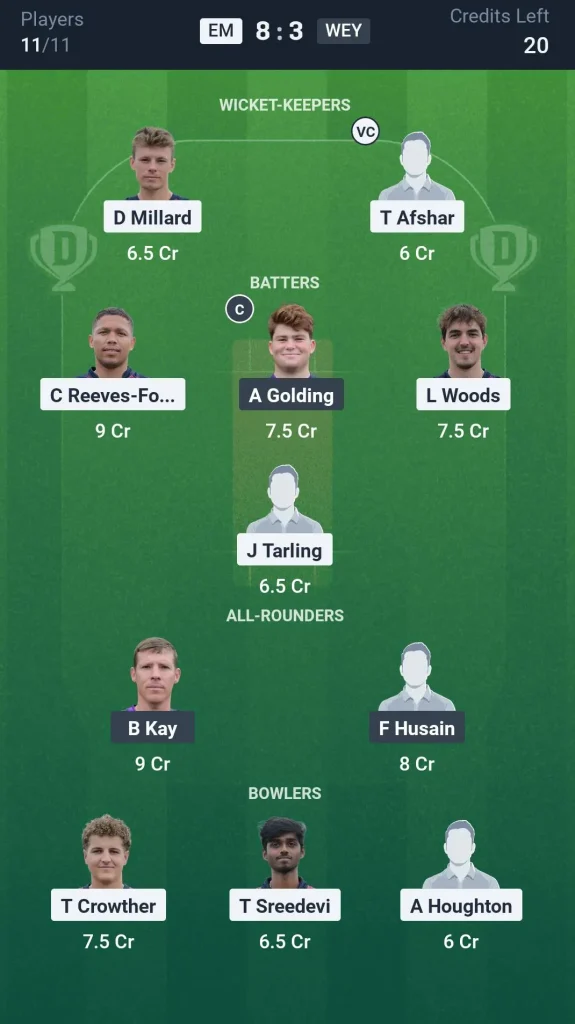 EM vs WEY Small League Team