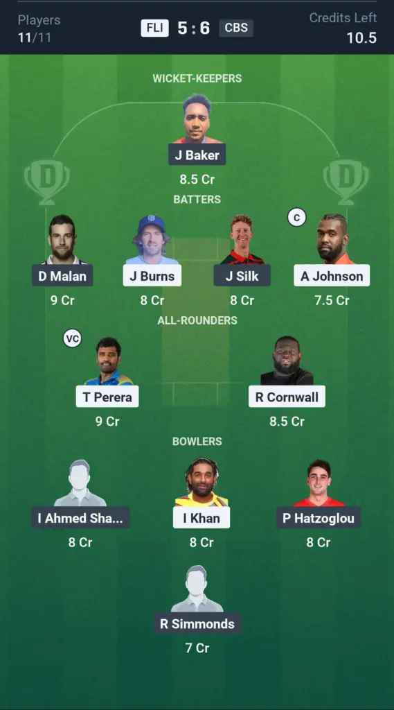 FLI vs CBS Grand League Team