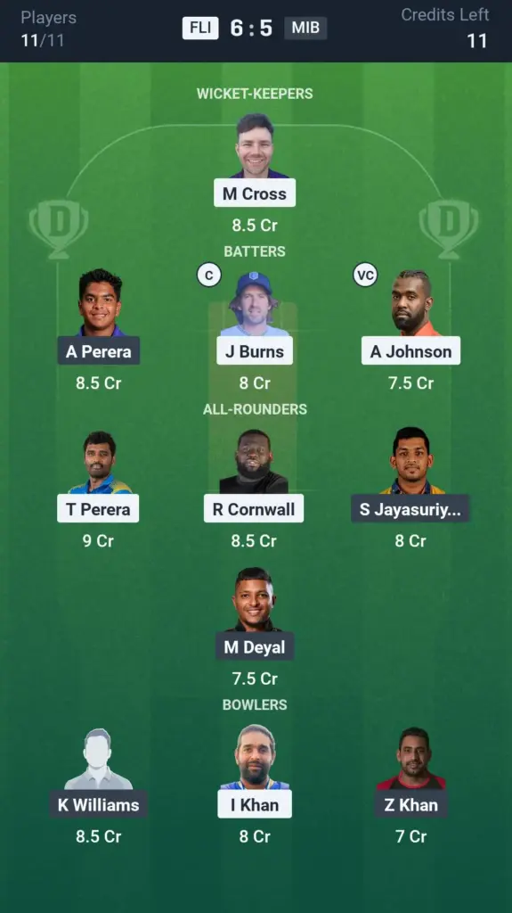 FLI vs MIB Small League Team