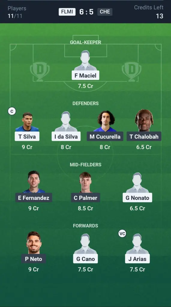 FLMI vs CHE Grand League Team