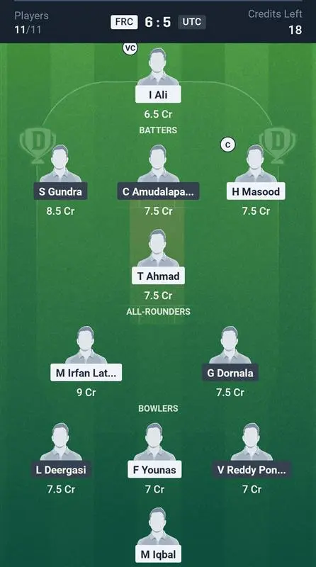 FRC vs UTC Small League Team