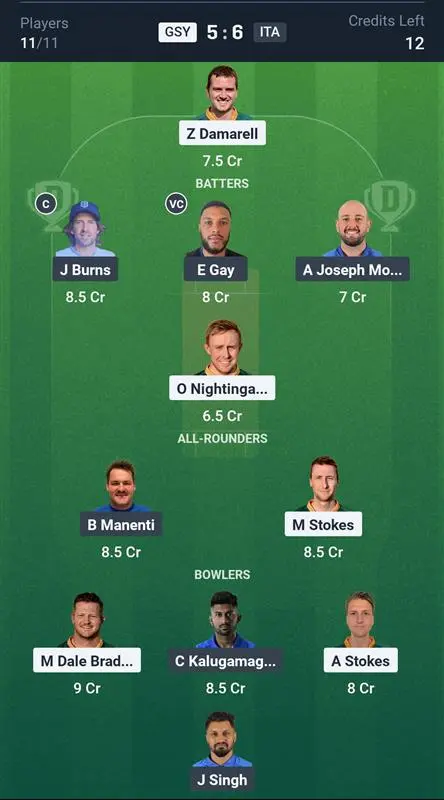 GSY vs ITA Small League Team