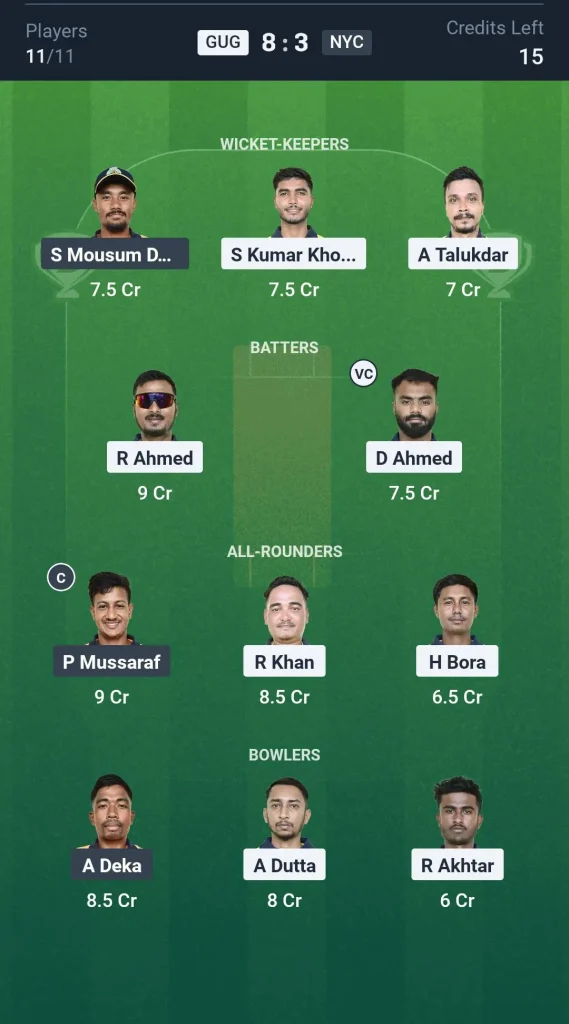 GUG vs NYC Grand League Team