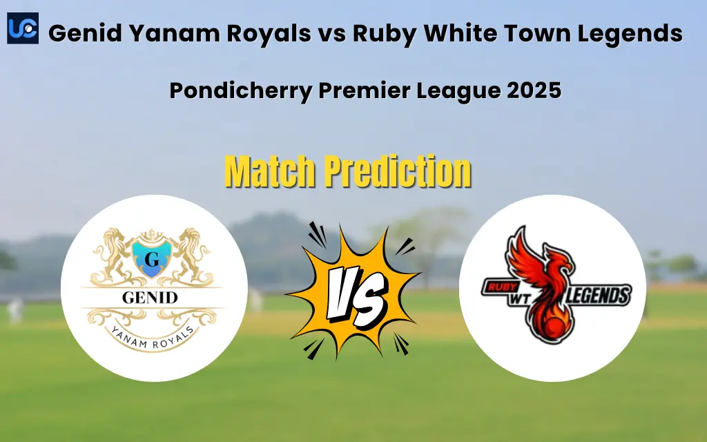 Genid Yanam Royals vs Ruby White Town Legends Match Prediction