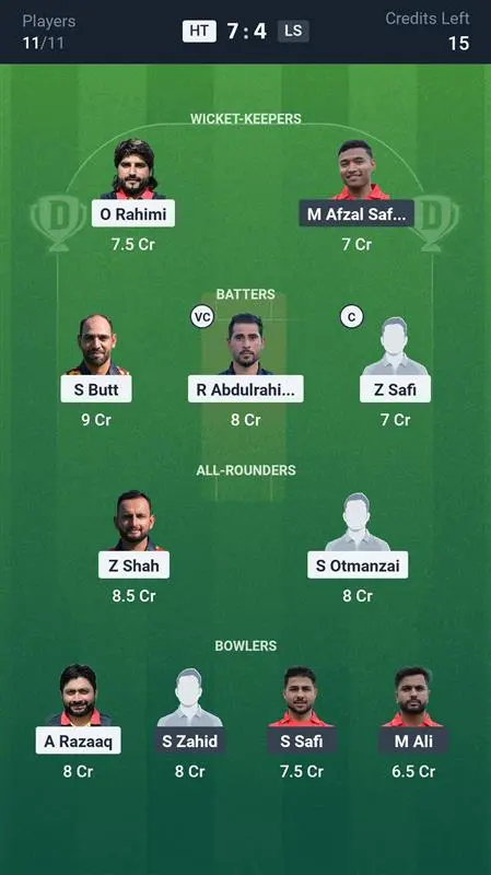 HT vs LS Small League Team