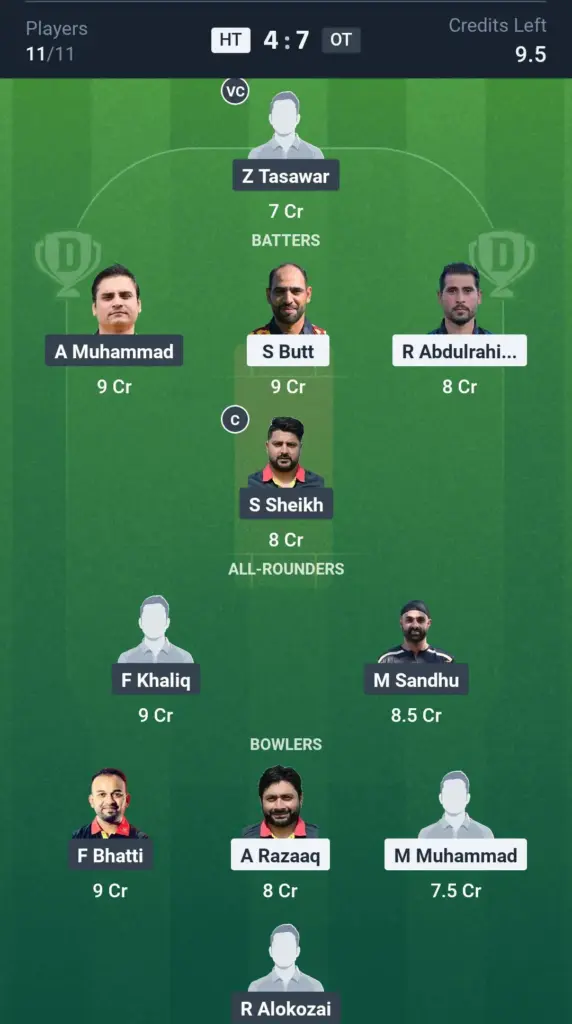 HT vs OT Grand League Team