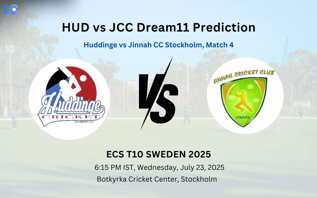 HUD vs JCC Dream11 Prediction