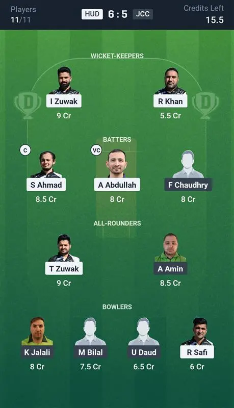 HUD vs JCC Small League Team