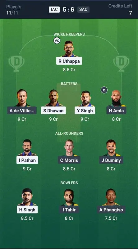 IAC vs SAC Small League Team