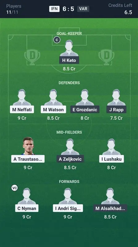 IFN vs VAR Small League Team