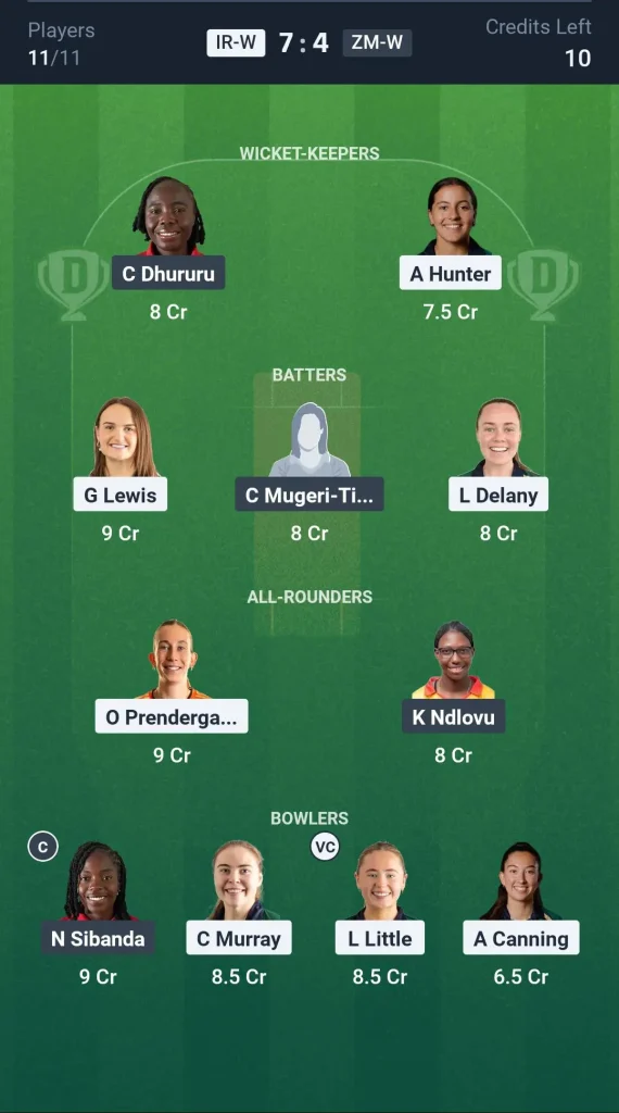 IR-W vs ZM-W Grand League Team