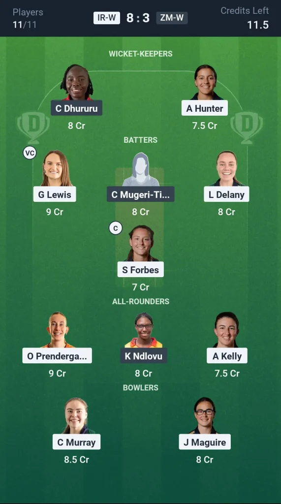 IR-W vs ZM-W Small League Team