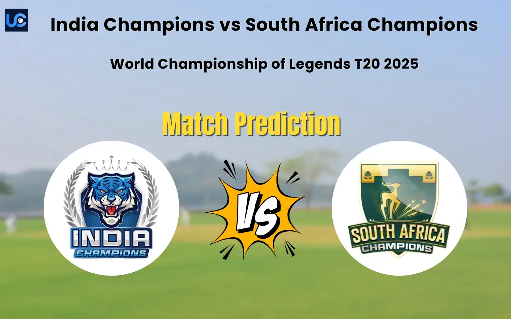 Who will Win India Champions vs South Africa Champions? Match Prediction – World Championship of Legends T20 2025 India Champions vs South Africa Champions Match Prediction