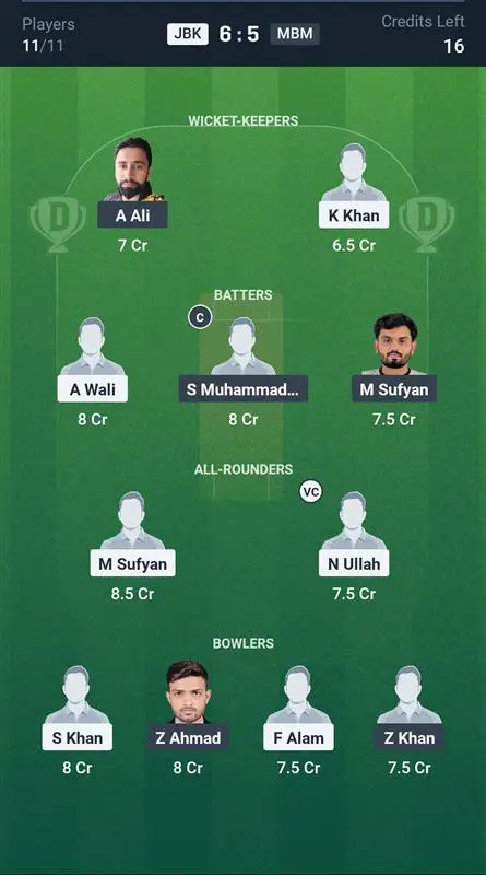 JKB vs MBM Small League Team