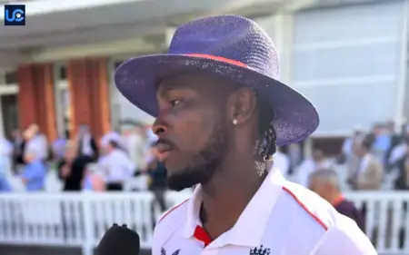 Jofra Archer after making return to test cricket