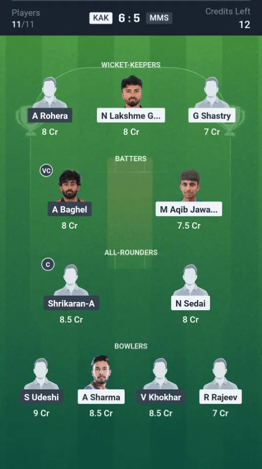 KAK vs MMS Grand League Team