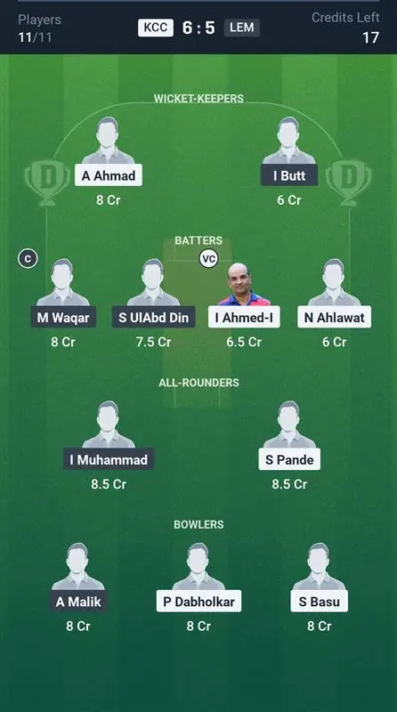 KCC vs LEM Small League Team