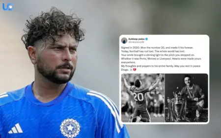 Kuldeep Yadav pays tribute to football star Diago Jota