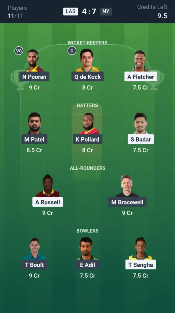 LAS vs NY Small League Team