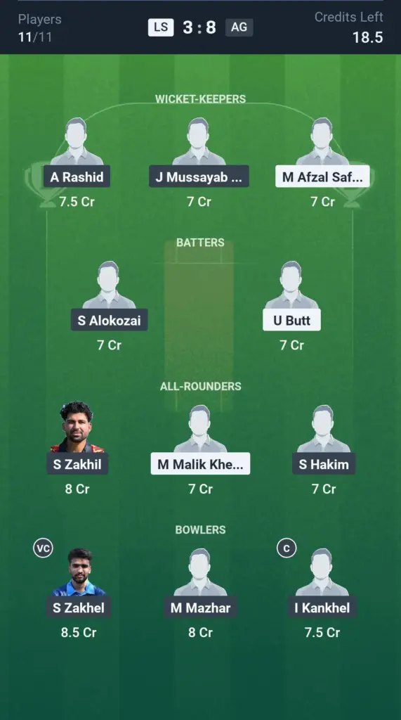 LS vs AG Grand League Team