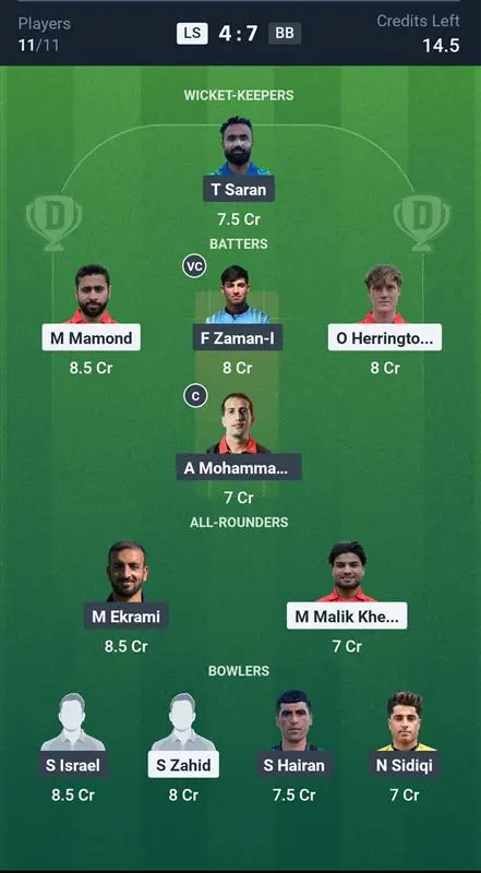 LS vs BB Small League Team