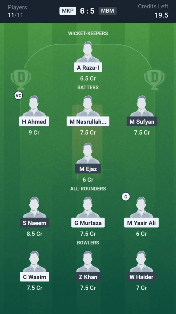 MKP vs MBM Small League Team