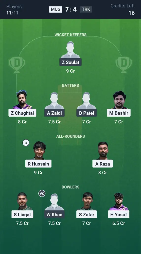 MUS vs TRK Grand League Team