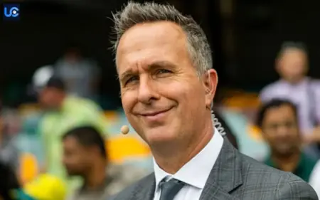 Micheal Vaughan takes a massive jibe