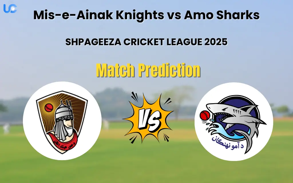 Who will Win Mis-e-Ainak Knights vs Amo Sharks? Match Prediction – SHPAGEEZA CRICKET LEAGUE 2025 Mis-e-Ainak Knights vs Amo Sharks Match Prediction