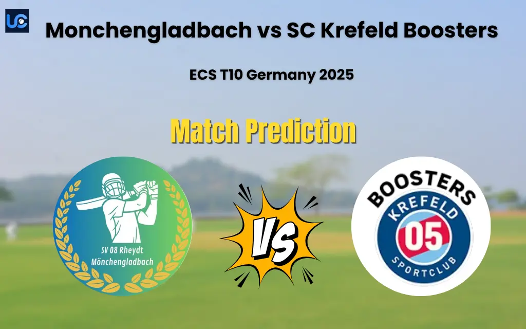 Who will Win Monchengladbach vs SC Krefeld Boosters? Match Prediction – ECS T10 Germany 2025 Monchengladbach vs SC Krefeld Boosters Match Prediction