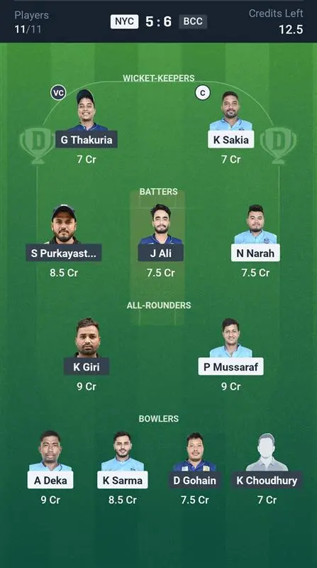 NYC vs BCC Small League Team