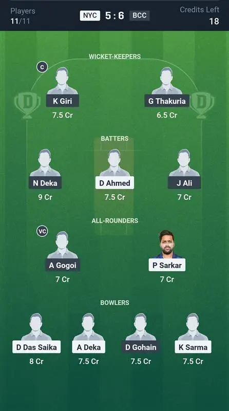 NYC vs BCC Small League Team
