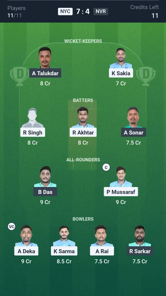 NYC vs NVR Grand League Team