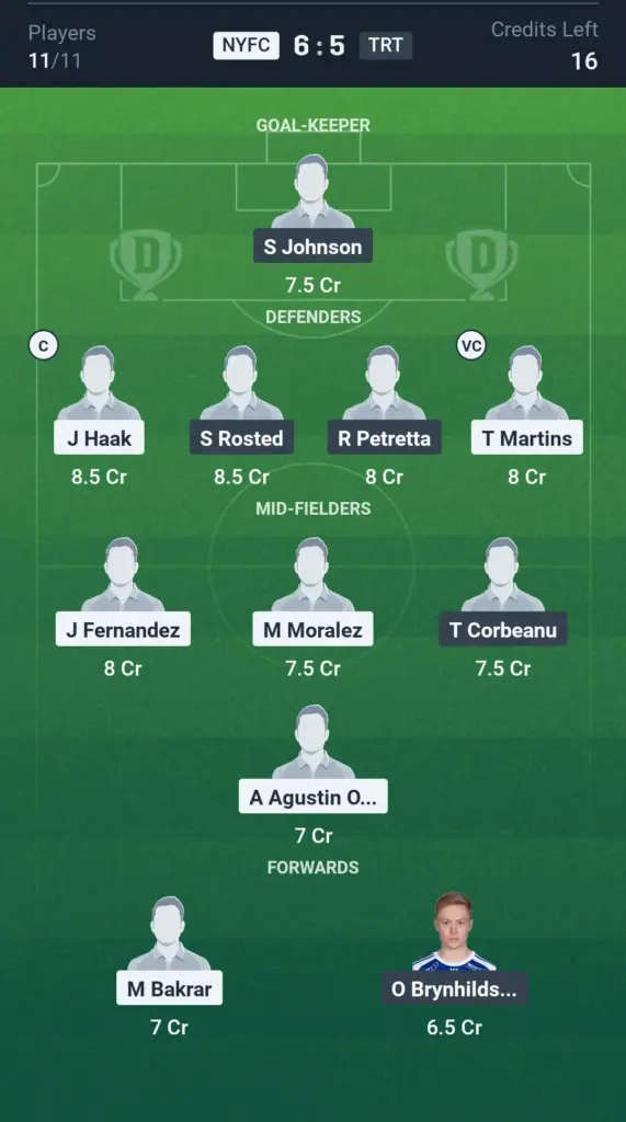NYFC vs TRT Small League Team