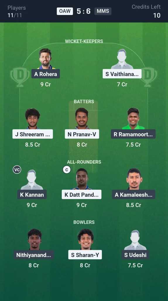 OAW vs MMS Grand League Team