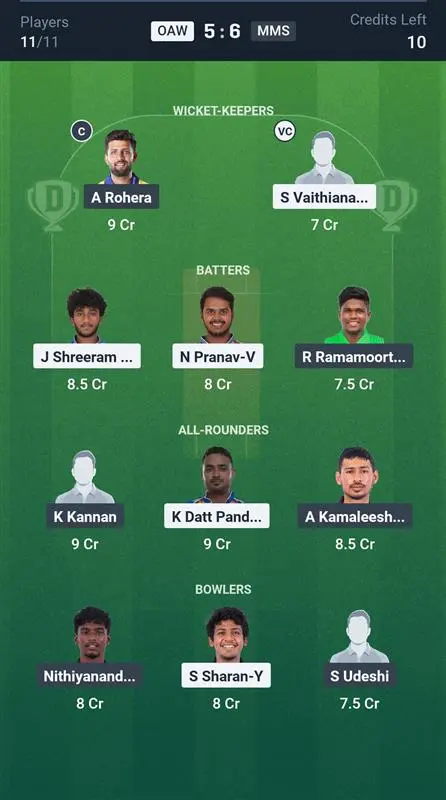 OAW vs MMS Small League Team