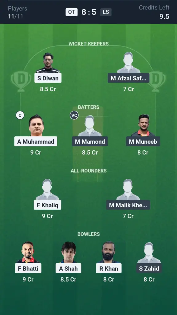 OT vs LS Small League Team: