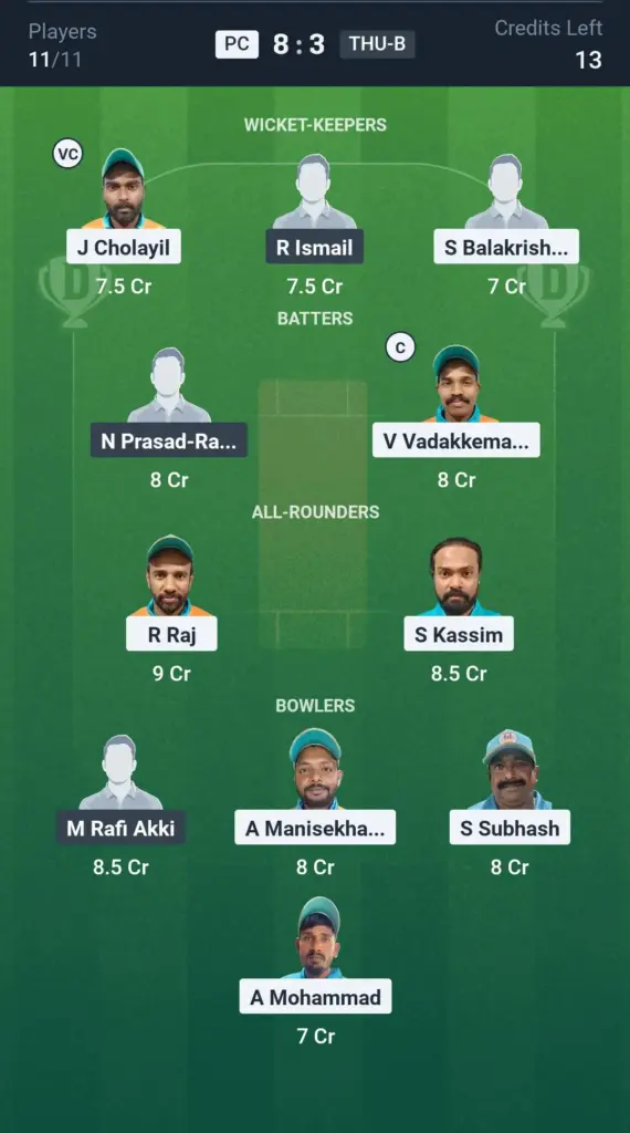 PC vs THU-B Grand League Team