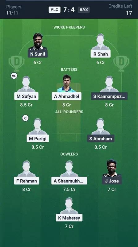 PLO vs BAS Small League Team