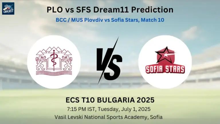 PLO vs SFS Dream11 Prediction