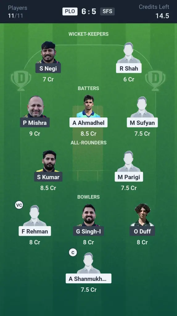 PLO vs SFS Small League Team