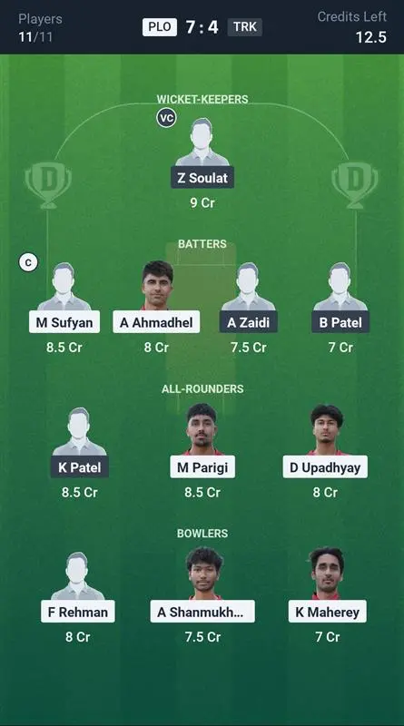 PLO vs TRK Small League Team