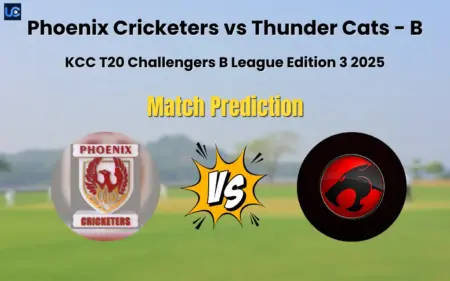 Phoenix Cricketers vs Thunder Cats - B Match Prediction