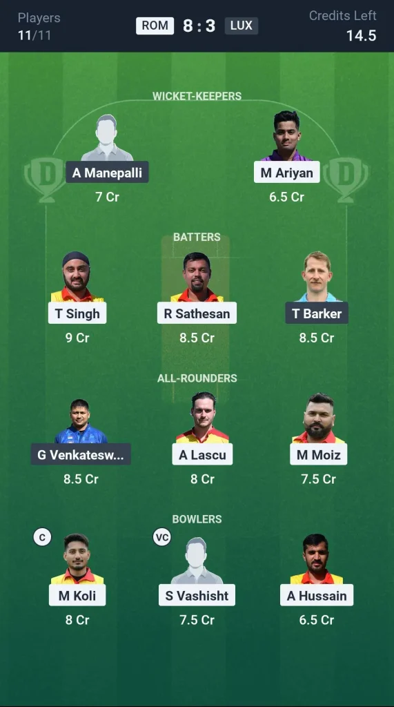 ROM vs LUX Grand League Team