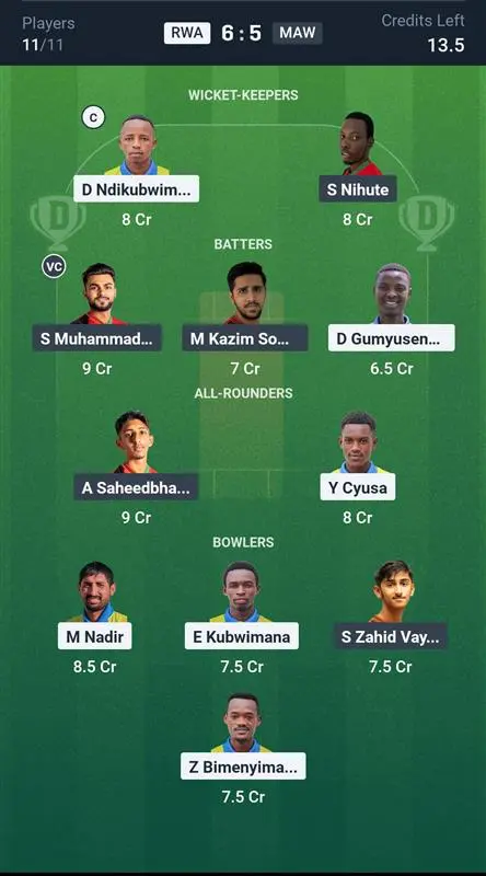 RWA vs MAW Small League Team