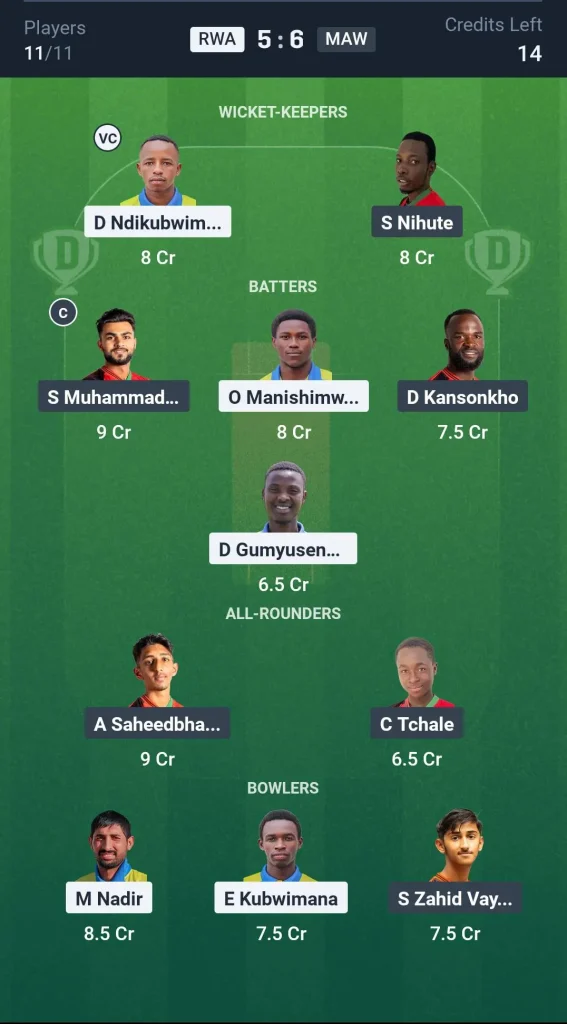 RWA vs MAW Small League Team