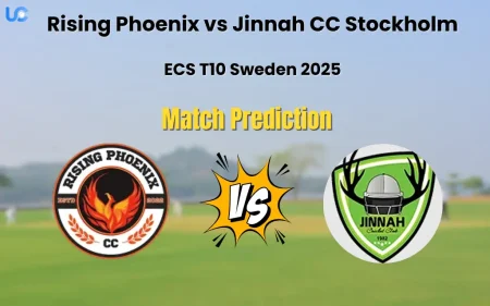 Who will Win Rising Phoenix vs Jinnah CC Stockholm? Match Prediction – ECS T10 Sweden 2025 Rising Phoenix vs Jinnah CC Stockholm Match Prediction